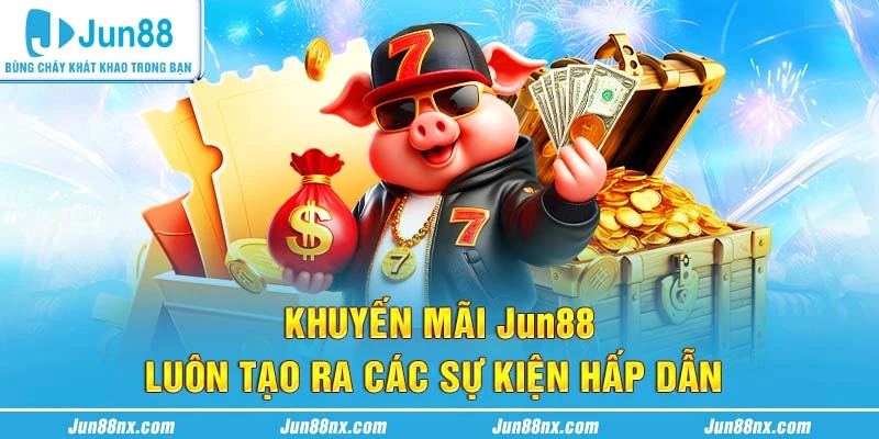 Khuyến mãi Jun88 luôn tạo ra các sự kiện hấp dẫn